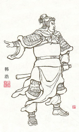 韩浩在三国是什么地位?曹操心腹保镖, 比典韦许褚厉害