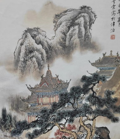 笔走千峰立骨魂：解码北方山水画的雄浑密码